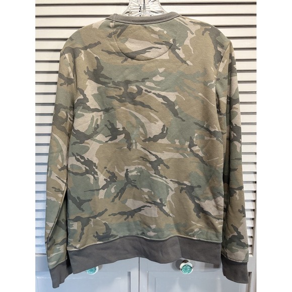 NWT Old Navy Camo Pullover Sweatshirt Size Small Crew Neck Green/Brown - Picture 4 of 6